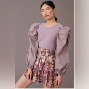 Anthropologie Puff Sleeve Shirt. Worn once.